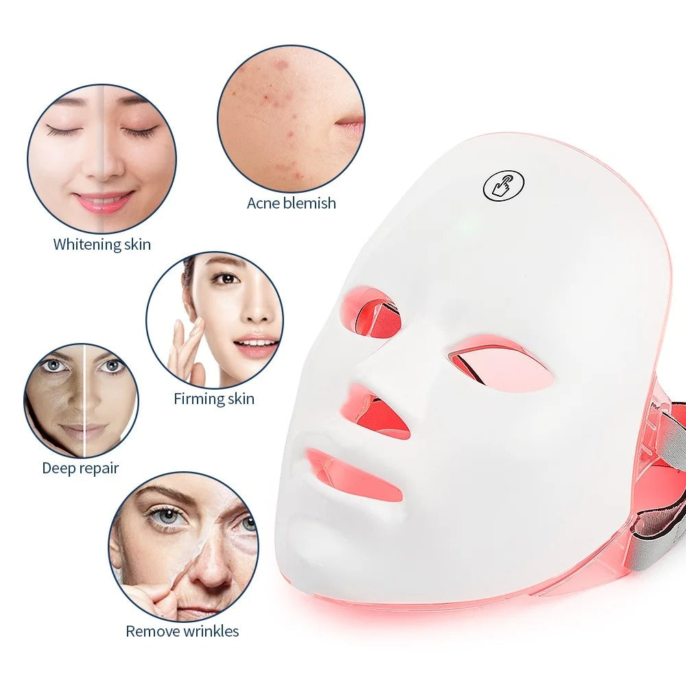 7 Colors LED Facial Skin Care Mask