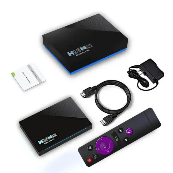 H96MAX Smart TV Box 8GB+64GB Quad Core 4K Ultra HD 11.0v