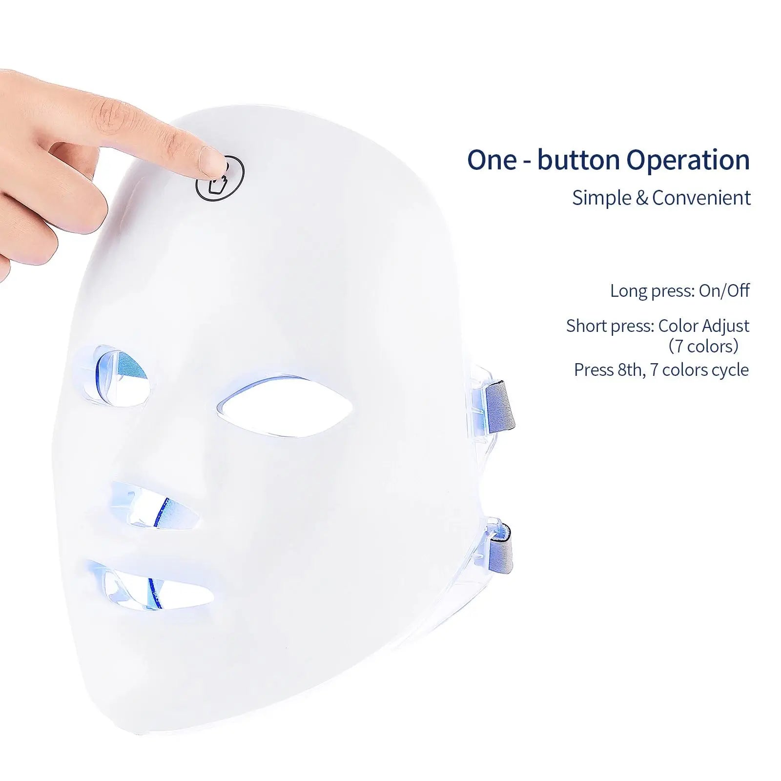 7 Colors LED Facial Skin Care Mask